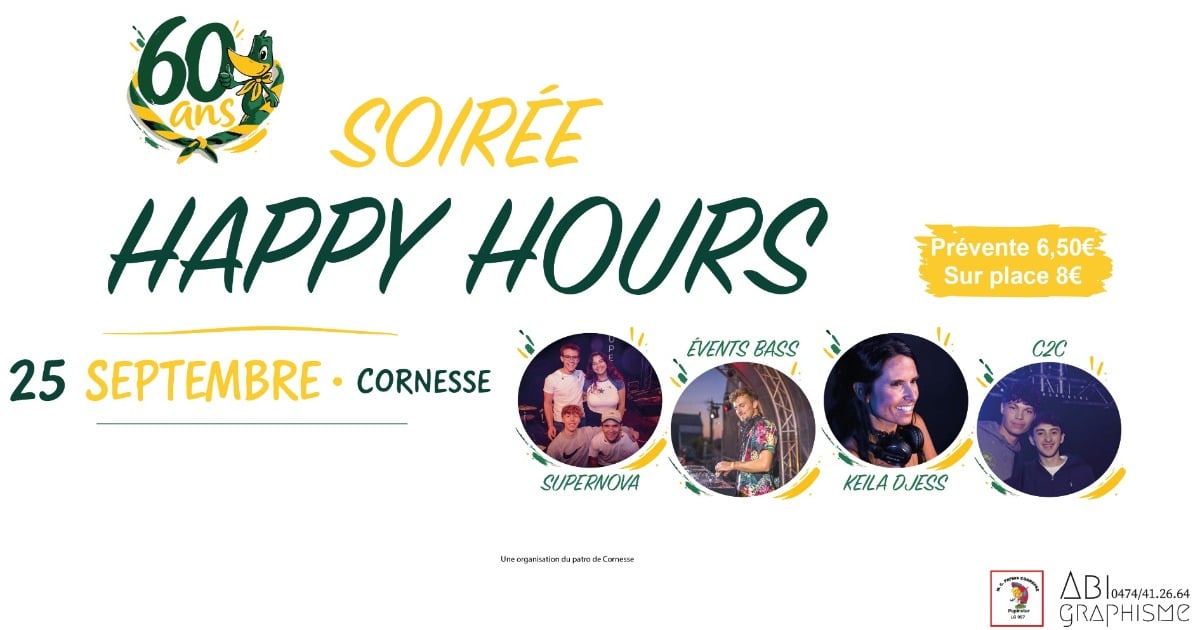 Soirée HAPPY HOURS